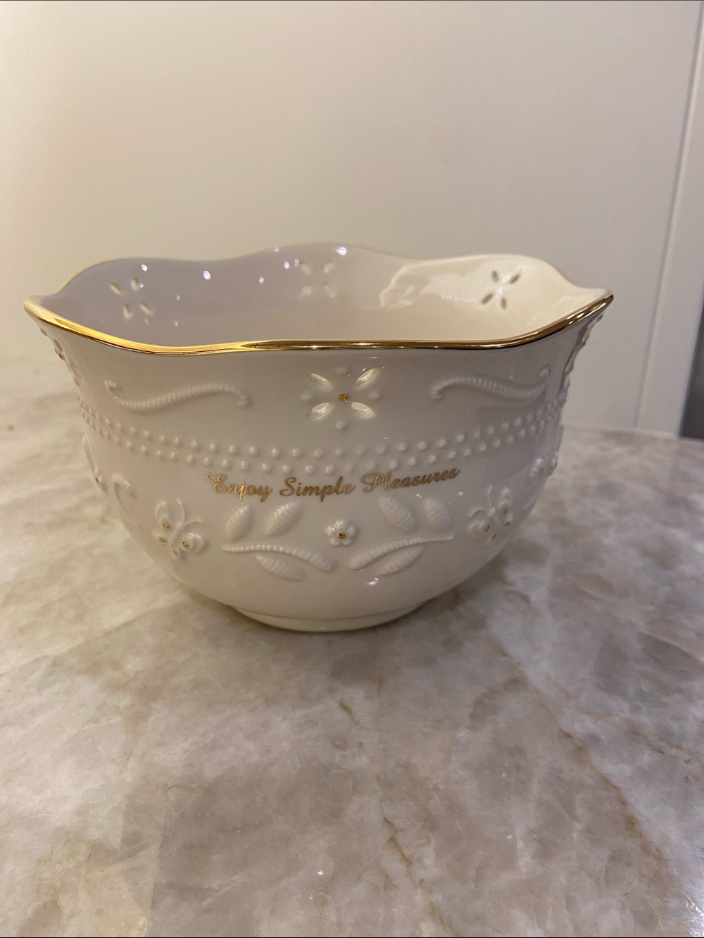 Lenox Sweet Inspirations Small Bowl NIB Enjoy Simple Pleasures